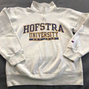 Champion XS quarter zip Hofstra University
